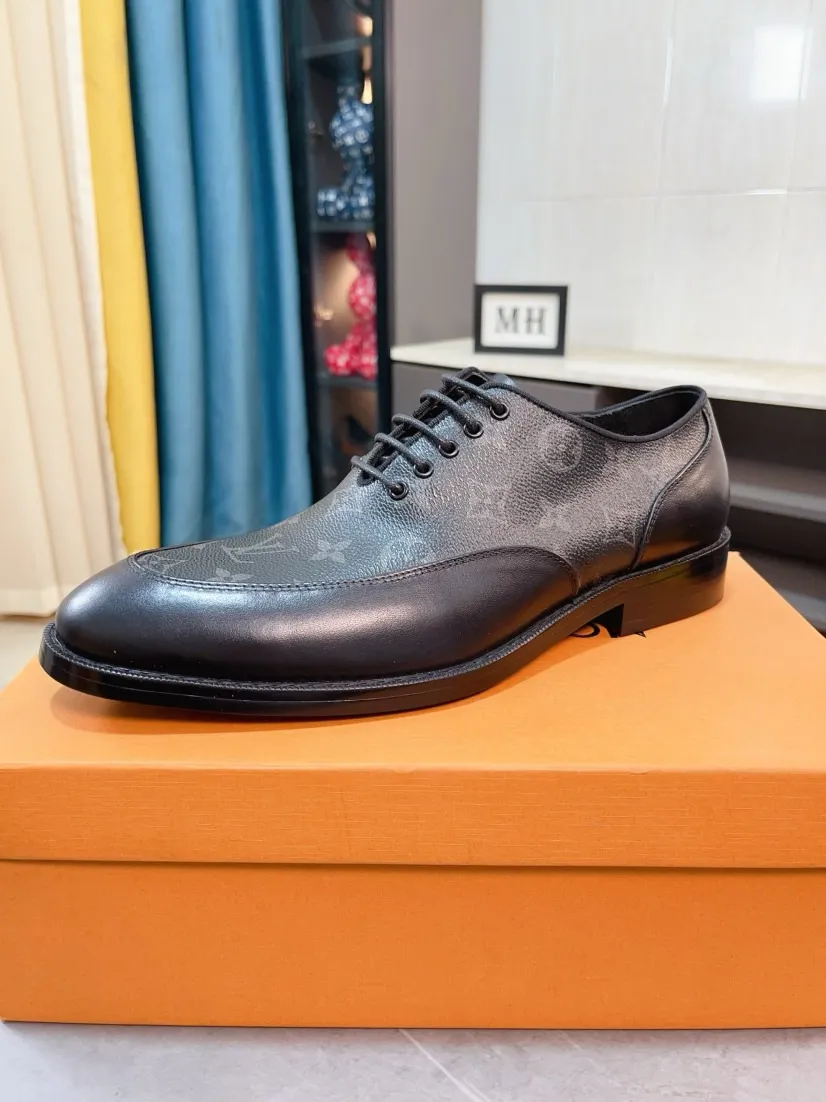 Men's shoes 💰540🌹🌹 [LV] Louis Vuitton's popular casual leather shoes 🎖Fashionable and elegant 🎖🎖Material: Original imported cowhide open edge beads, washed cowhide leather lining, original molded rubber outsole, high-end and classy, ​​elegant quality, instantly transforming into a handsome man ❤❤Standard\nNumber of sizes: 39-44, 38 45 46 customized